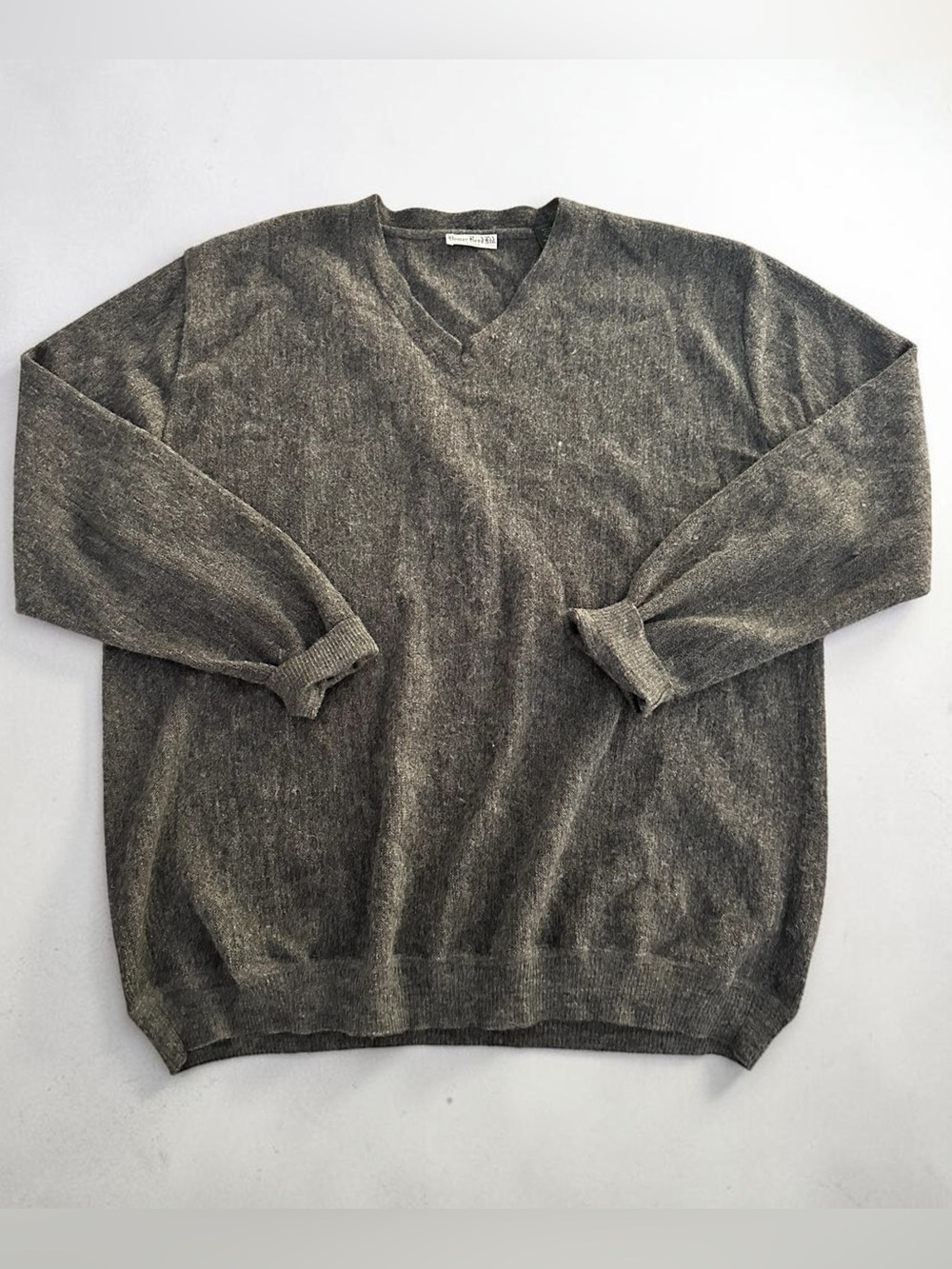 Vintage Alpaca Wool “Homer Reed Ltd.” V-Neck Men's Sweater